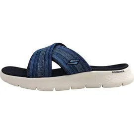 SKECHERS GO Walk Flex Sandale Impressed, Navy Textile, 37 EU