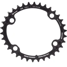 Rotor Bike Components Kettenblatt oval BCD110x4 34 Zähne Schwarz
