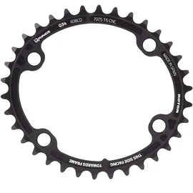 Rotor Bike Components Kettenblatt oval BCD110x4 34 Zähne Schwarz