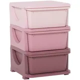Homcom Aufbewahrungsboxen Rosa
