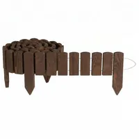 Creative Home Staketenzaun 200 x 10 cm Braun