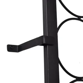 vidaXL Weinregal 108 Flaschen Metall Schwarz