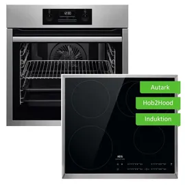 AEG Herdset 71 Liter mit Induktionskochfeld PowerBooster