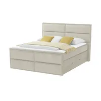 Uno Boxspringbett mit Bettkasten ¦ beige ¦ Maße (cm):