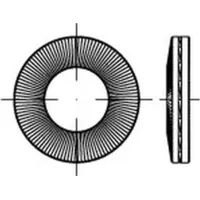 NORD-LOCK Unterlegscheibe R 88132 NLX 6 Stahl vergütet zinklamellenb.