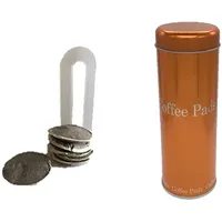 James Premium Aufbewahrung kaffeepads - Kaffeepaddose hält die Pads länger frisch - Pad Dose für Senseo Pads - Vorratsdose für Kaffeepads - Plus Padheber