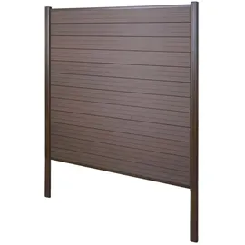 MCW Windschutz 190 x 0 cm Braun WPC