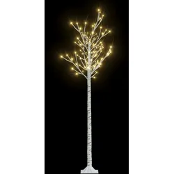 vidaXL Weihnachtsbaum 180 LEDs 1,8 m Warmweiß Indoor Outdoor