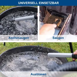 SCHEPPACH Aschesauger C-AVC15-X | 20V | 15L Metallbehälter | 10kPa Saugleistung | 1000mm Absaugschlauch | inkl. 2Ah Akku | 2,4A Ladegerät
