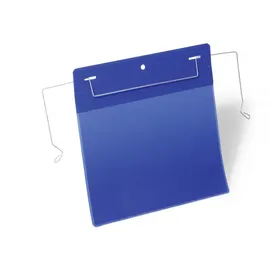 Durable Drahtbügeltasche 175207 Blau Transparent, A5,