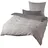 Traumschlaf Mako-Satin Wendebettwäsche Texture Grau 200 x 220 cm + 2 x 40 x 80 cm
