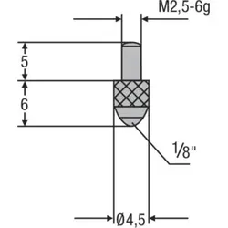 Helios-Preisser Messeinsatz M2,5mm Kugel- einsatz 1/8