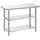 Vevor Gastronomie Arbeitstisch 1219 x 610 x 864 mm, Edelstahltisch mit 3 Ebenen & Höhenverstellbaren Ablagen Belastbarkeit Top 245 kg & 2 Unterablagen je 204 kg Vorbereitungstisch für Restaurant