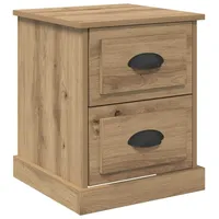 VidaXL Nachttisch Eiche handwerklich 39 x 39 x 47.5
