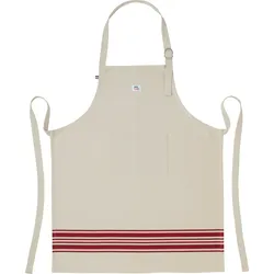 Staub Küchenschürze beige-rot