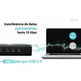 iTEC i-tec Universal 6x 4K/60Hz, 2xHDMI, 2xDP, 2xUSB-C(4K), 4xUSB-C(10 Gbps), 4xUSB-A, 1xLAN(bis zu 2,5Gbps), 1xSD/TF, Power Delivery 140W