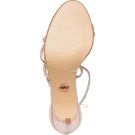 Buffalo "Buffalo Makai 2 Vegan Nappa", Damen Riemchensandaletten/High Heels Rose Textil-Synthetik-Mix, Größe:39, Farbauswahl:bronze | 39