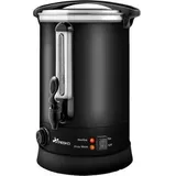 TRESKO Einkochautomat 1385-020, 2500 Watt, schwarz, Glühweinkocher, mit Zapfhahn, Edelstahl, 30 Liter