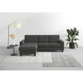 Home Affaire Ecksofa HOME AFFAIRE "Summer L-Form", grau (anthrazit), B:249cm H:91cm T:164cm, 95% Polyester, 5% Polyamid, Sofas, Ecksofa, mit Recamiere, mit oder ohne Bettfunktion und Bettkasten, Cord-Bezug