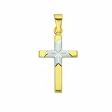 Kettenanhänger ADELIA ́S "Kreuzanhänger 333 Gold ( 8K )", silber, Schmuckanhänger, Damen, Gold, Kettenanhänger, Goldanhänger Kreuz