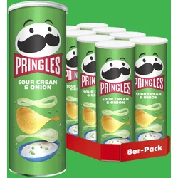 Pringles Sour Cream & Onion - 8x 165g