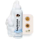 heybruno Hundeshampoo, Schaum, 200 ml, für fluffiges & weiches Fell, dermatologisch getestet