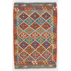 Kelim Teppich Amira 200 x 300 cm Polyester Bunt