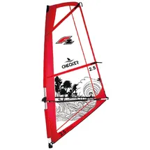 F2 Windsurf Segel Checker Kid 3 qm rot