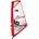 F2 Windsurf Segel Checker Kid 3 qm rot