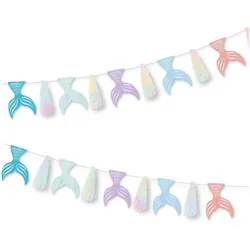 Mermaid Dream Flossen Girlande 2,1m