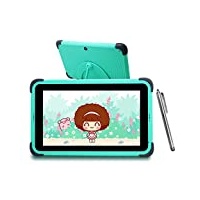 CWOWDEFU HD 8 Kids-Tablet, 8-Zoll-HD-Display, für Kinder von 3 bis 7 Jahren 32GB WLAN Kinder Tablets, Kleinkind Lerntabletten mit Stylus-Stift (Grün)
