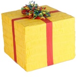 Amscan 9903133 - Pinata Geschenk, 25 x 20 x 24,5 cm, zum Befüllen mit Süßigkeiten und Konfetti,
