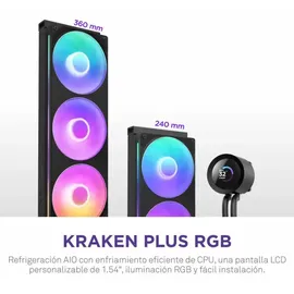 NZXT Kraken Plus 240 RGB Schwarz RL-KR240-B2