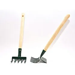 Harke Universal 37cm Metallharke mit Holzstiel