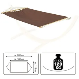 AMANKA Doppel Hängematte mit Gestell 200x120 cm Garten Hängeliege Hängemattengestell