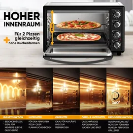 STILLSTERN Minibackofen schwarz