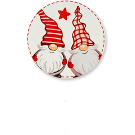 Excelsa Set mit 6 Untersetzern, Keramik, Unterseite aus Kork, Durchmesser 10,5 cm, multifunktional