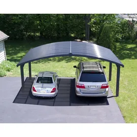 CANOPIA Einzelcarport Arizona 5,78 x 4,95 m grau 100% UV-geschützt
