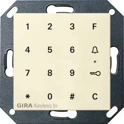 Gira 260501 Gira Keyless In Codetastatur System 55 Cremeweiß