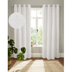 Gardine ANDAS "Markane" Gr. 4, weiß, B:140cm H:245cm, Polyester, Gardinen