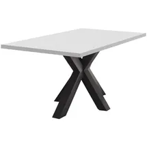 58 aufm Kessel Elda 160 x 90 x 75 cm Schwarzstahl/Weiß Matt Lack
