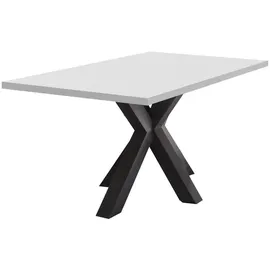 58 aufm Kessel Elda 160 x 90 x 75 cm Schwarzstahl/Weiß Matt Lack