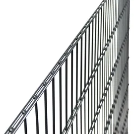 GAH Alberts Alberts Doppelstabmattenzaun »Grundset«, Höhe 80-160 cm, Gesamtlänge: 4-30 m, zum Einbetonieren,