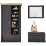 Home Affaire WESTMINSTER BESTSELLER Garderobenschrank 220 x 46 x 203 grau