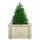 TIMBELA Hochbeet 58 x 58 x 35 cm Beige