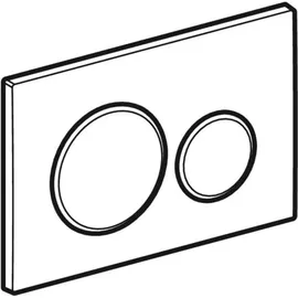 Geberit Sigma20 Betätigungsplatte schwarz matt lackiert/easy-to-clean beschichtet/hochglanz verchromt
