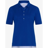 Brax Damen Poloshirt Style CLEO, Blau, Gr. 46