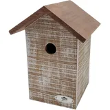 Dehner Natura Premium Wildvogel Nistkasten San Marino, Vogelhaus / Vogelnistkasten für Wildvögel, robust/zum Aufhängen, ca. 17.5 x 25 x 18 cm, Kiefernholz, braun