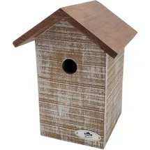 Dehner Natura Premium Wildvogel Nistkasten San Marino, Vogelhaus / Vogelnistkasten für Wildvögel, robust/zum Aufhängen, ca. 17.5 x 25 x 18 cm, Kiefernholz, braun