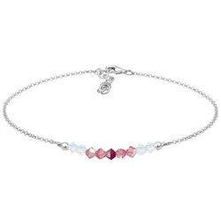 Elli Kugel Strand Meer Kristalle 925 Silber Rosa Damen 